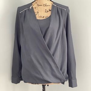 Calvin Klein Blue Top with Zippers